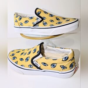 Vans Classic Slip On Looking Glass Yellow Unisex Size 7 Woman,  5.5 Men